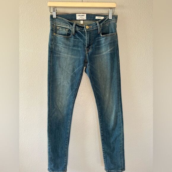 FRAME Le Garcon Denim Jeans Berkley Square Size 24 - Picture 4 of 11